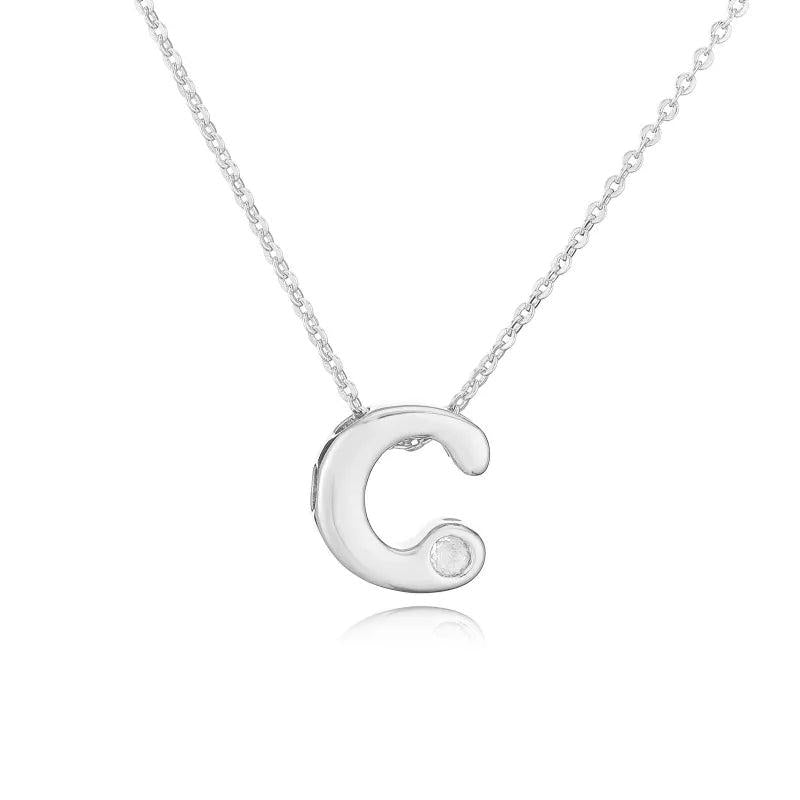Hip-Hop Vintage Style Simple Style Letter Copper Zircon 18K Gold Plated Pendant Necklace cable chain