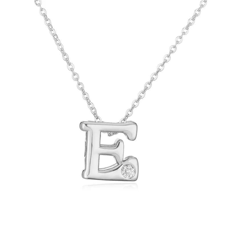 Hip-Hop Vintage Style Simple Style Letter Copper Zircon 18K Gold Plated Pendant Necklace cable chain