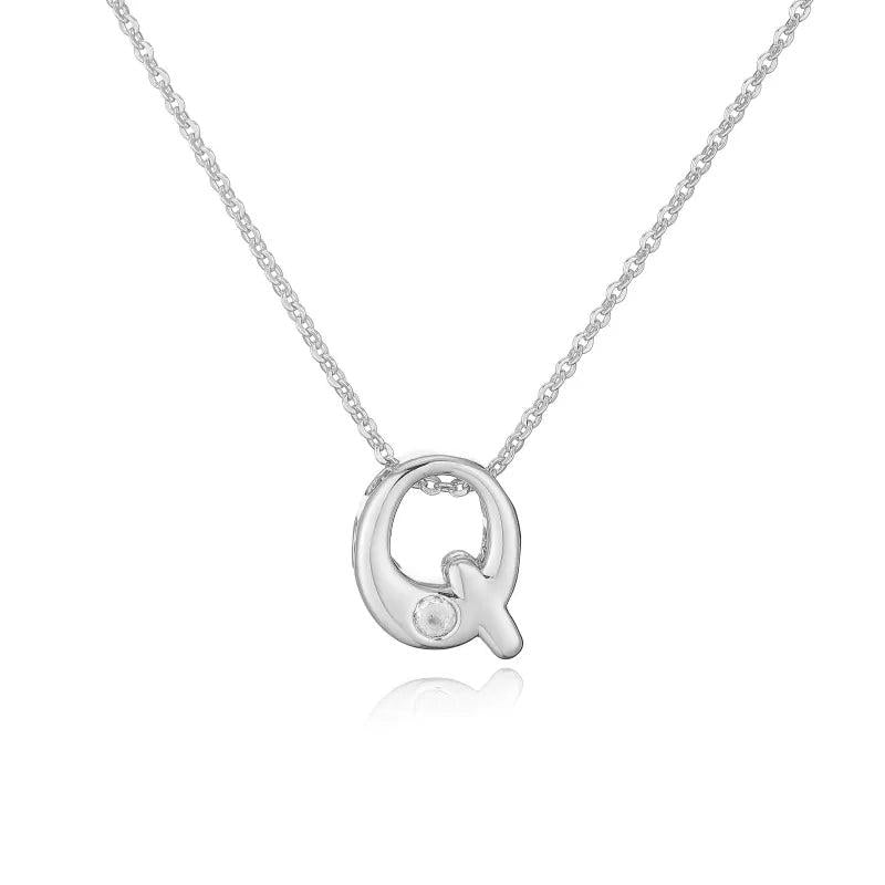 Hip-Hop Vintage Style Simple Style Letter Copper Zircon 18K Gold Plated Pendant Necklace cable chain