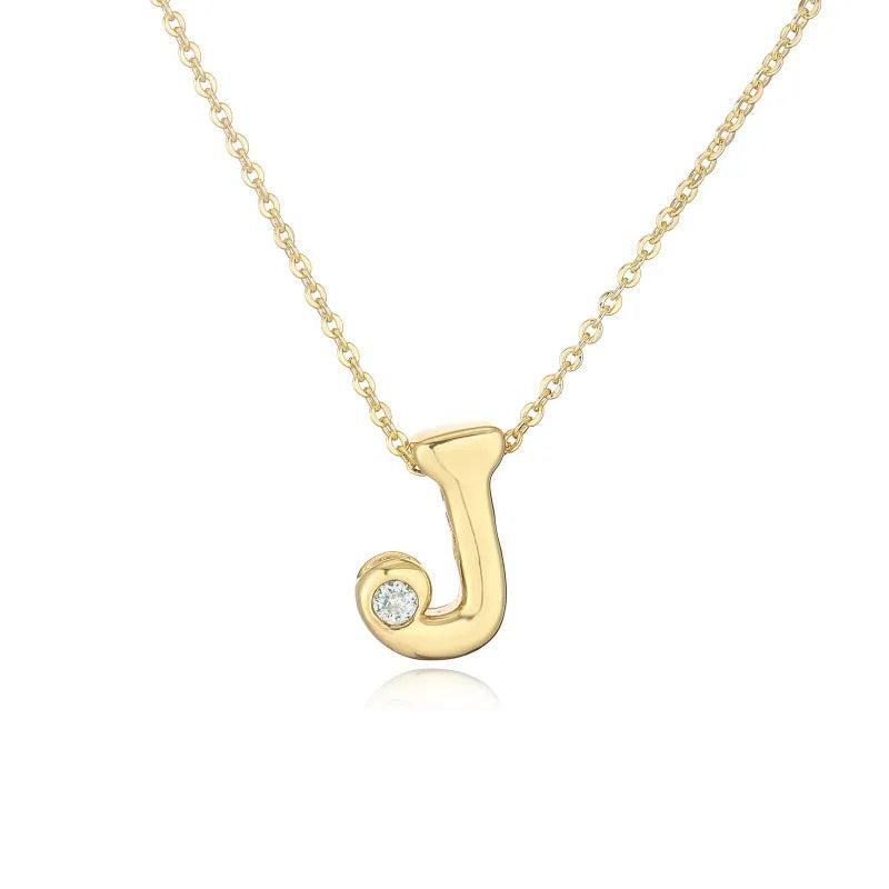Hip-Hop Vintage Style Simple Style Letter Copper Zircon 18K Gold Plated Pendant Necklace cable chain