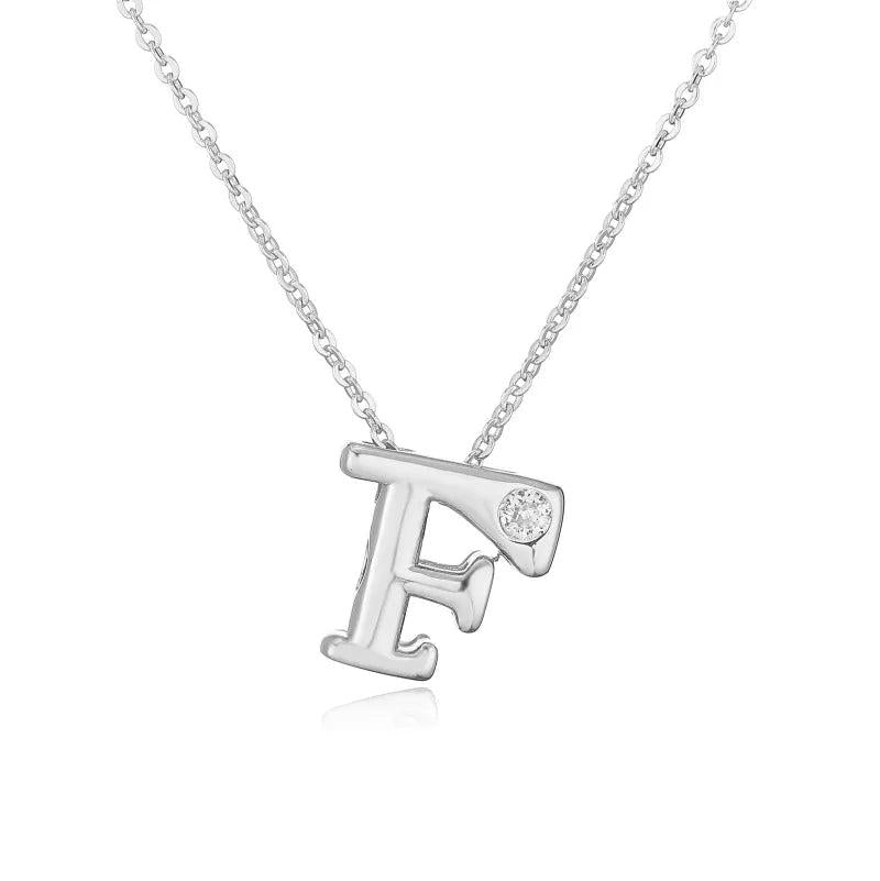 Hip-Hop Vintage Style Simple Style Letter Copper Zircon 18K Gold Plated Pendant Necklace cable chain