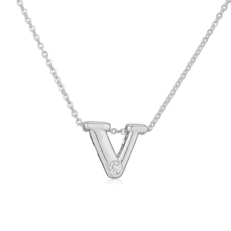 Hip-Hop Vintage Style Simple Style Letter Copper Zircon 18K Gold Plated Pendant Necklace cable chain