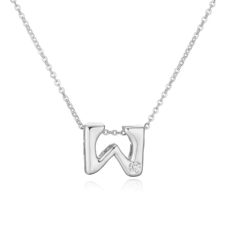 Hip-Hop Vintage Style Simple Style Letter Copper Zircon 18K Gold Plated Pendant Necklace cable chain
