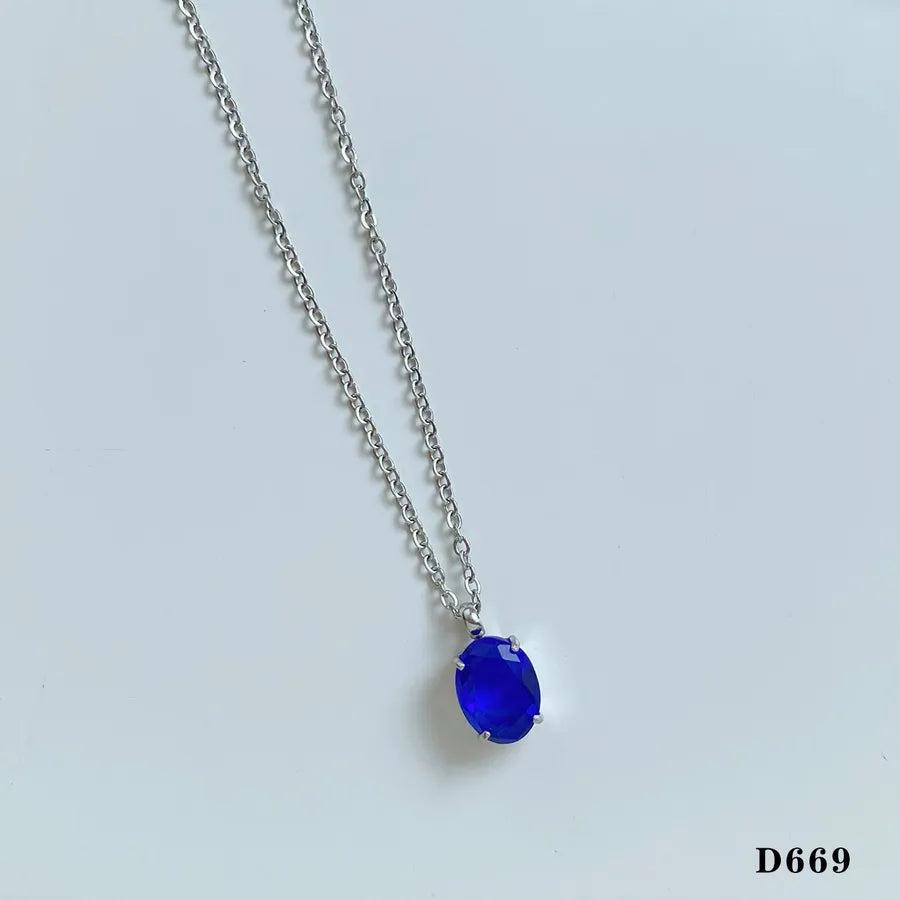Modern Style Artistic Geometric 304 Stainless Steel Glass 16K Gold Plated White Gold Plated Gold Plated Plating Pendant Necklace