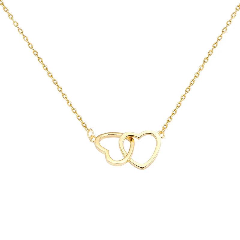 Simple Style Heart 304 Stainless Steel 18K Gold Plated Plating Necklace