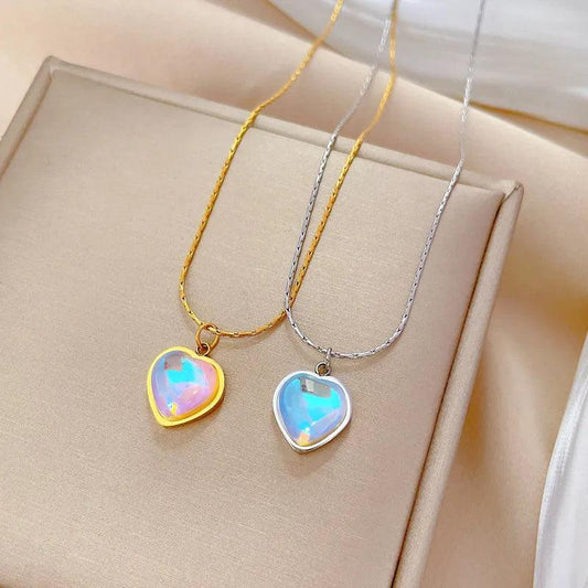 Heart Pendant Stainless Steel Necklace
