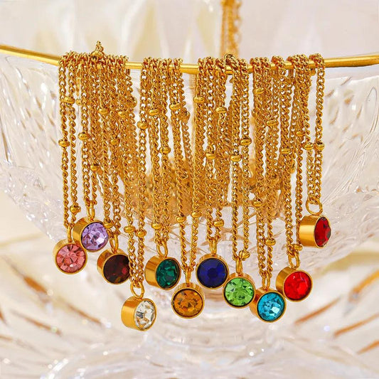 Pendant Gold Stainless Steel Necklace