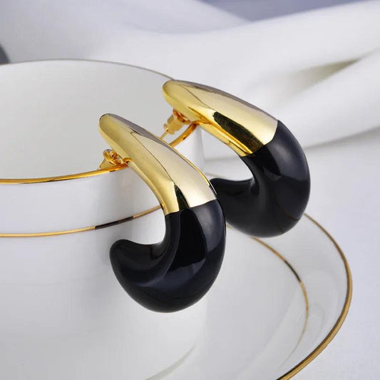Stud Gold Stainless Steel Earrings